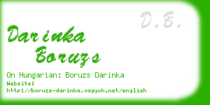 darinka boruzs business card